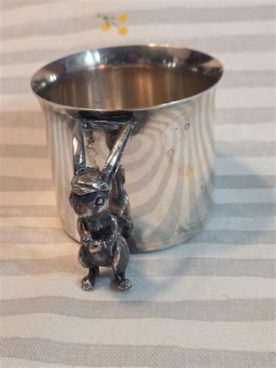 Vintage Reed & Barton Child's Silver-plated Cup With Bunny Rabbit Handle - Etsy