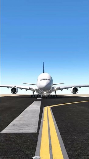 A380 FRONT VIEW TAKEOFF – Looks Like a WALL Coming at You! | X-Plane 11