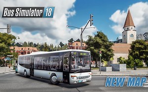 巴士模拟18 #57：新地图DLC试玩 开通连接中央枢纽和kerststadt的快线 | Bus Simulator 18