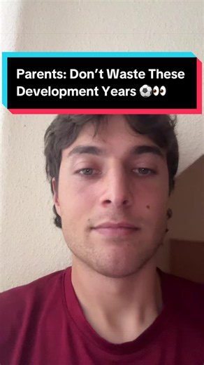 Parents: Don’t Waste These Development Years ⚽️👀 Parents of young soccer players: ages 4-12 are a huge window for building comfort on the ball. This is when players are developing their first touch, dribbling, passing, weak foot, coordination, and confidence in possession. It does not always need to be an expensive camp or a complicated training session either. Wall passes, juggling, backyard dribbling, small-sided games, and simply spending more time with the ball all add up. The goal at this 