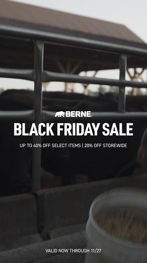 1K views · 44 reactions | Save up to 40% on select items and 20% storewide now through 11/27. | Berne Apparel | Facebook