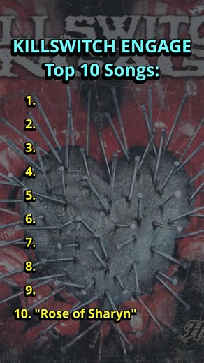 KILLSWITCH ENGAGE Top 10 Songs Ranked 🤘 #killswitchengage #metalcore #metalcorebands #metalcoremusic