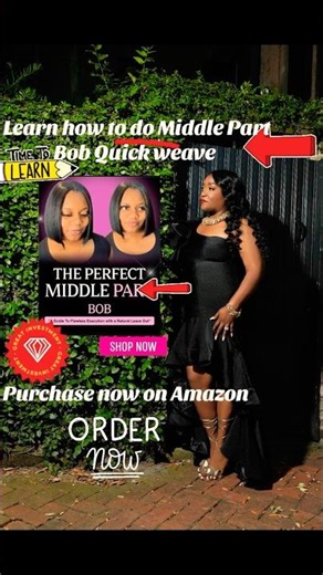 How to do a Quick￼ Weave Bob📓📓✂️