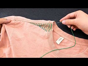 Don’t Throw Away Loose Neck Shirts! 2 Easy Ways To Fix Them At Home