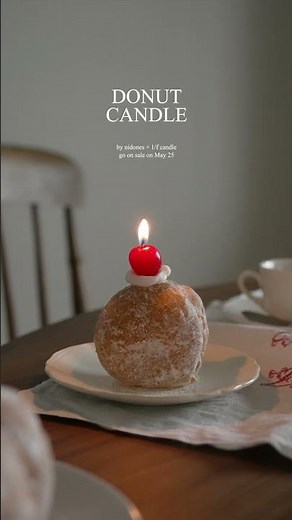 Donut candles have been baked 🕯️🍩