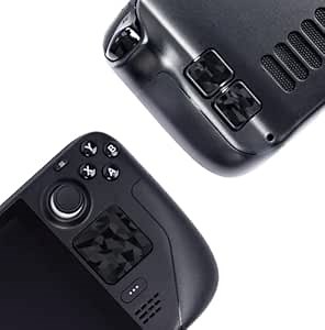 Touchpad Protector Steam Deck,Touch Pads and Back Buttons Protective Skin Texture Sticker for Steamdeck OLED&LCD Touch Trackpad,Luck&Link(BrokenDiamonds-Black)