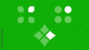 Digital loading process motion graphics with green screen background