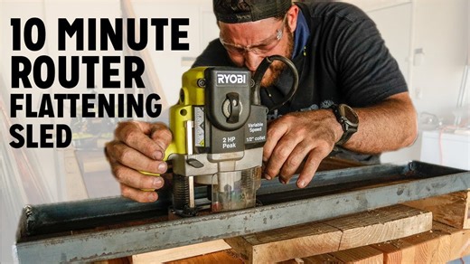 I built a router flattening sled in just 10 minutes