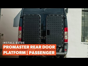 How to Install the ProMaster Rear Door Platform - Passenger Side | Flatline Van Co.
