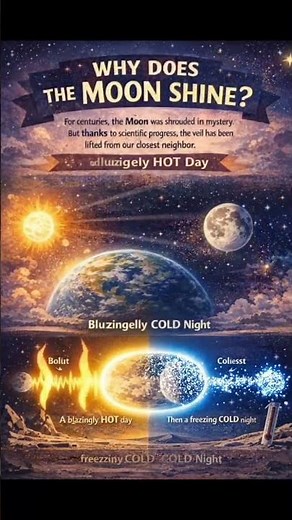 Why Does the Moon Actually Shine? 🌕✨ #breakingnews #history #didyouknow #earth #astronomyday