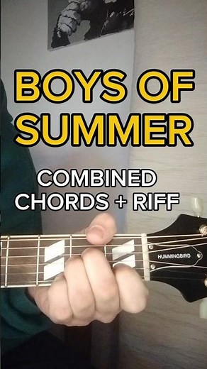 Combine Chords & Melody - Acoustic Lesson - Boys of Summer (Don Henley)