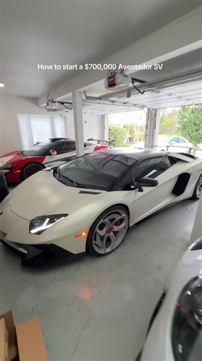 How to Start a Lamborghini Aventador SV Roadster