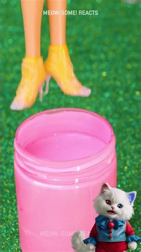 vampire barbie #makeover Golden chain with Fancy headwear 💄🌈 #dolls #gadgets #hacks