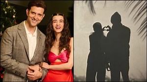 Hrithik Roshan’s goofy New Year post with Saba Azad comes with double-thumb joke