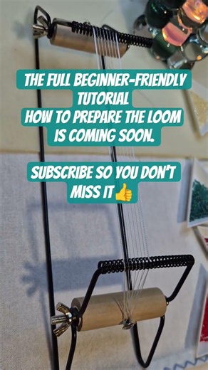 Loom set up for making bracelets #loom#beads#handmade#beading #beading #ireland