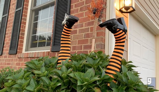 486 reactions · 258 shares | Add some wickedly fun décor to your front yard for #Halloween with this simple DIY - all you need is a little craft magic and a few Goodwill finds! For more ideas visit: goodwill.org/Halloween  #GoodwillHalloween | Goodwill Industries International | Facebook