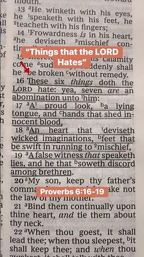 🔥 God Hates These 7 Things | Proverbs 6:16–19