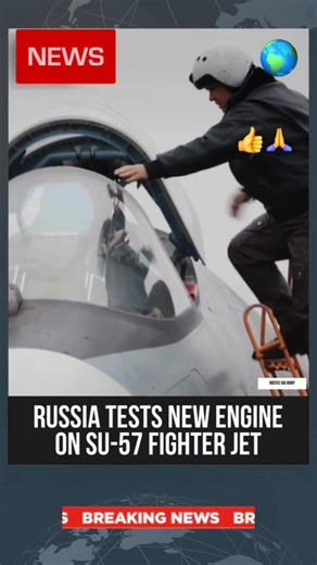 Russian Su-57 Fighter Completes First Flight With New 'Product 177' Engine #shorts