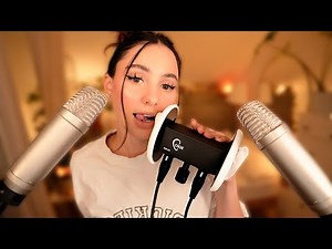ASMR Relaxing Mouth Sounds🌜With 3 Mics🎙️For Instant Sleep 💤 No Talking 😴