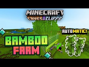 Automatic Bamboo Farm 1.17.2 Minecraft Bedrock || Expandable || (MCPE,PS4,Xbox,Windows 10,Switch) ||