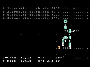 Orca esolang and TouchDesigner, friends.