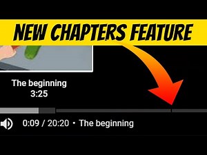How To Use New Chapters Feature In Your Videos (How to get labelled sections in the playback bar)