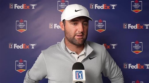Scottie Scheffler interview after tying own course record at Houston Open