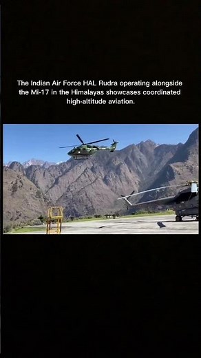IAF Rudra Helicopter with Mi-17 in Himalayas | High-Altitude#youtubeshorts #indian #army #indianarmy