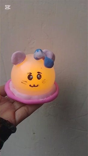 DIY Kitty Lamp 😻✨ | Kitty Night Lamp #diy #youtubeshorts