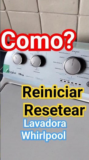 How to Reset or Calibrate a WHIRLPOOL Washing Machine #washingmachine #whirlpool #maytag #repair ...