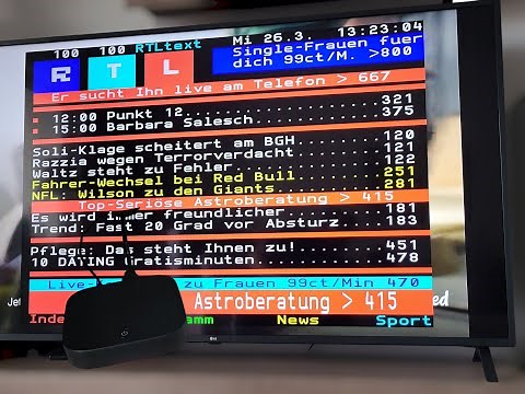 Bei Magenta TV Box 1+2 Generation Videotext (Teletext) schauen. So einfach geht's.