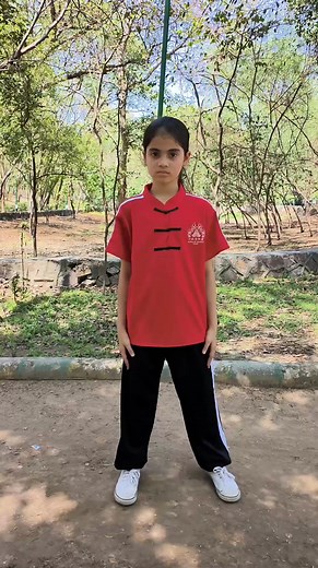 Nitara performing Kung Fu form Luohan Shi Ba Shou #reels #viral #trending #kungfu #instagood #instagram #shorts | Jeetender Jangra