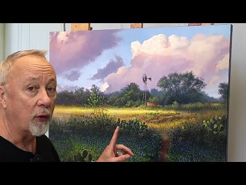 Painting a landscape with depth [Oil Painting Demo]