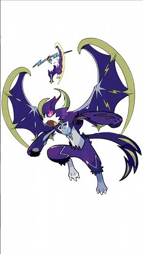 Making a fusion Pokemon with Zeraora and Lunala #pokemonart #pokemonfusion