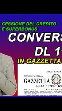 CESSIONE DEL CREDITO ultime notizie: in Gazzetta Ufficiale la legge di conversione del DL 11/2023