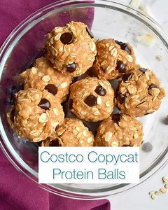 Leah | Easy Meals & Healthier Treats on Instagram: "Closing out our Costco Copycat series with these Protein Balls! 🎉FOLLOW @joyfuleatsnbeats FIRST so the recipe isn’t blocked and THEN grab the recipe by commenting SNACK and it will be sent to you! Make sure you’re following before you request so you can easily receive the DMs and for more EASY recipes and healthier swaps!🎉 If you’ve ever seen these Simply Fuel protein balls at Costco and wanted to try, have no fear - I have made