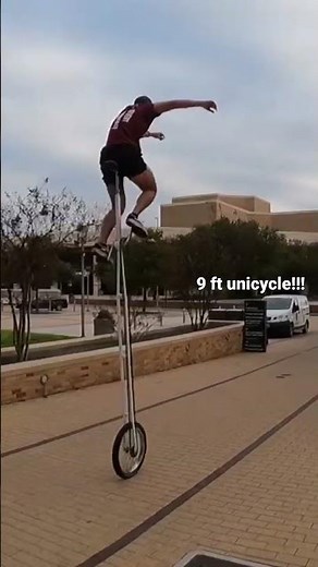 9 ft Giraffe Unicycle by MSC at Texas A&M