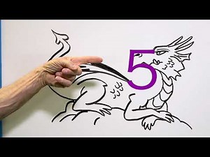 Learn How To Draw A Dragon From The #5 (Pappy Doodle Time)