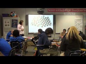 Mrs. Ward teaches her Algebra 1 class.