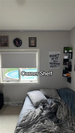 Corner Shelf room decor ideas for small spaces