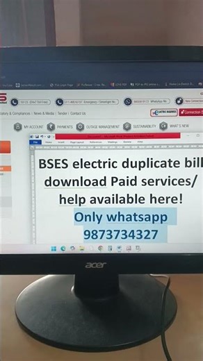 bses rajdhani duplicate bill download 9873734327