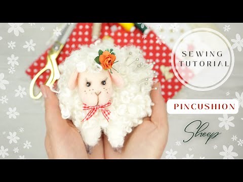 How to make a pincushion SHEEP | Sewing tutorial | Cute animal pincushion