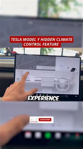 Tesla Model Y Hidden Climate Control Feature