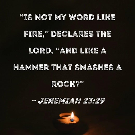 Jeremiah 23:29