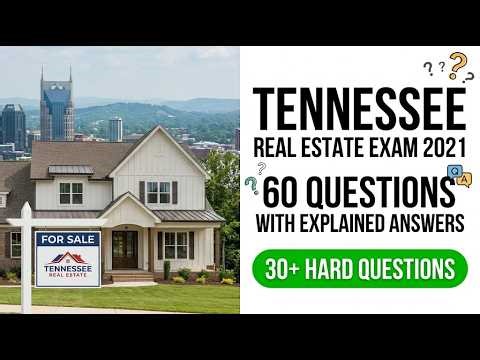 Pass The Tennessee Real Estate Exam 2026 | 60 Must Know Questions And Detailed Explanations