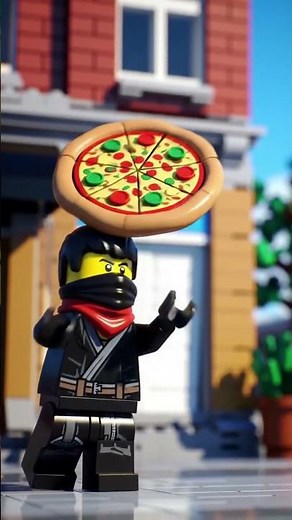 LEGO Pizza Chase! 🍕🚴💨Delivered in 5.9 second 🍕✅ | Fastest Delivery Ever?! #shorts