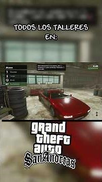 GTA: San Andreas: ALL WORKSHOPS LOCATIONS. #eldieguinii #gta #gtasanandreas #sanandreas