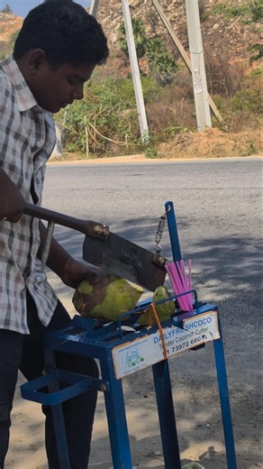 Tender Coconut Cutter | Coconut Cutting Machine
