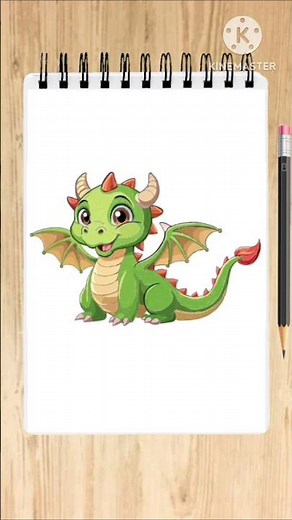 🎬 Title:How to Draw a Baby Dragon for Kids 🐉 Easy & Cute Drawing Tutorial