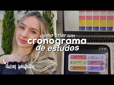 COMO FAZER UM CRONOGRAMA DE ESTUDOS PERFEITO para 2022 ✨📆